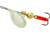 Mepps Aglia In-Line Spinner 1/12 oz, Plain Treble Hook, Silver Blade, B0 S