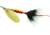 Mepps Aglia In-Line Spinner, 1/2 oz, Dressed Treble Hook, Gold Blade &amp; Gray Tail, B5ST G-G