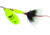 Mepps Aglia In-Line Spinner, 1/2 oz, Dressed Treble Hook, Hot Chartreuse Blade &amp; Gray Tail, B5ST HC-G