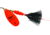 Mepps Aglia In-Line Spinner, 1/2 oz, Dressed Treble Hook, Hot Orange Blade &amp; Black Tail, B5ST HO-BK