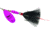 Mepps Aglia In-Line Spinner, 1/2 oz, Dressed Treble Hook, Hot Pink Blade &amp; Black Tail, B5ST HP-BK