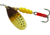 Mepps Aglia In-Line Spinner 1/2 oz, Plain Treble Hook, Brown Trout Blade, B5 BRT