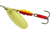 Mepps Aglia In-Line Spinner 1/2 oz, Plain Treble Hook, Gold, B5 G