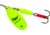 Mepps Aglia In-Line Spinner 1/2 oz, Plain Treble Hook, Hot Chartreuse, B5 HC