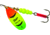 Mepps Aglia In-Line Spinner 1/2 oz, Plain Treble Hook, Hot Firetiger Blade, B5 HFT