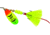 Mepps Aglia In-Line Spinner, 1/3 oz, Dressed Treble Hook, Hot Firetiger Blade &amp; Yellow Tail, B4ST HFT-Y