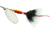 Mepps Aglia In-Line Spinner, 1/3 oz, Dressed Treble Hook, Silver Blade &amp; Gray Tail, B4ST S-G