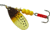 Mepps Aglia In-Line Spinner 1/3 oz, Plain Treble Hook, Brown Trout Blade, B4 BRT