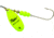 Mepps Aglia In-Line Spinner 1/3 oz, Plain Treble Hook, Hot Chartreuse Blade, B4P HC