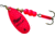 Mepps Aglia In-Line Spinner 1/3 oz, Plain Treble Hook, Pink Blade, B4 HP