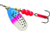 Mepps Aglia In-Line Spinner 1/3 oz, Plain Treble Hook, Rainbow Trout Blade, B4 RBT