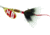 Mepps Aglia In-Line Spinner, 1/4 oz, Dressed Treble Hook, Gold/Red/White Blade/Gray Tail, B3ST G/RW-G