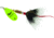 Mepps Aglia In-Line Spinner, 1/4 oz, Dressed Treble Hook, Hot Chartreuse Blade &amp; Gray Tail, B3ST HC-G