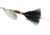 Mepps Aglia In-Line Spinner, 1/4 oz, Dressed Treble Hook, Silver Blade &amp; Black Tail, B3ST S-BK