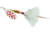 Mepps Aglia In-Line Spinner, 1/4 oz, Dressed Treble Hook, Silver/Red Dot Blade/White Tail, B3ST SRD-W
