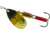 Mepps Aglia In-Line Spinner 1/4 oz, Plain Treble Hook, Brown Trout Blade, B3 BRT
