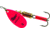 Mepps Aglia In-Line Spinner 1/4 oz, Plain Treble Hook, Pink Blade, B3 HP