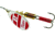 Mepps Aglia In-Line Spinner 1/4 oz, Plain Treble Hook Silver/Red/White Blade, B3 S/RW