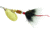 Mepps Aglia In-Line Spinner, 1/6 oz, Dressed Treble Hook, Gold Blade &amp; Gray Tail, B2ST G-G