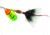 Mepps Aglia In-Line Spinner, 1/6 oz, Dressed Treble Hook, Hot Fire Tiger Blade &amp; Gray Tail, B2ST HFT-G