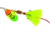 Mepps Aglia In-Line Spinner, 1/6 oz, Dressed Treble Hook, Hot Firetiger Blade &amp; Yellow Tail, B2ST HFT-Y