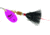 Mepps Aglia In-Line Spinner, 1/6 oz, Dressed Treble Hook, Hot Pink Blade &amp; Black Tail, B2ST HP-BK