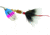 Mepps Aglia In-Line Spinner, 1/6 oz, Dressed Treble Hook, Rainbow Trout Blade &amp; Gray Tail, B2ST RBT-G
