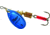 Mepps Aglia In-Line Spinner 1/6 oz, Plain Treble Hook, Blue &amp; Platinum Blade, B2 BLP
