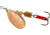 Mepps Aglia In-Line Spinner 1/6 oz, Plain Treble Hook, Copper Blade, B2 C