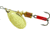 Mepps Aglia In-Line Spinner 1/6 oz, Plain Treble Hook, Gold Blade, B2 G