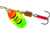 Mepps Aglia In-Line Spinner 1/6 oz, Plain Treble Hook, Hot Firetiger Blade, B2 HFT