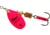 Mepps Aglia In-Line Spinner 1/6 oz, Plain Treble Hook, Hot Pink Blade, B2 HP