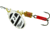 Mepps Aglia In-Line Spinner 1/6 oz, Plain Treble Hook Silver/Black/White Blade, B2 S/BW