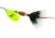 Mepps Aglia In-Line Spinner, 1/8 oz, Dressed Treble Hook, Hot Chartreuse Blade &amp; Gray Tail, B1ST HC-G