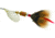 Mepps Aglia In-Line Spinner, 1/8 oz, Dressed Treble Hook, Hot Fire Tiger Blade &amp; Brown Tail, B1ST HFT-BR