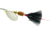 Mepps Aglia In-Line Spinner, 1/8 oz, Dressed Treble Hook, Silver Blade &amp; Black Tail, B1ST S-BK