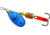 Mepps Aglia In-Line Spinner 1/8 oz, Plain Treble Hook, Blue &amp; Platinum Blade, B1 BLP