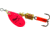 Mepps Aglia In-Line Spinner 1/8 oz, Plain Treble Hook, Hot Pink Blade, B1 HP