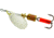 Mepps Aglia In-Line Spinner 1/8 oz, Plain Treble Hook, Silver Blade, B1 S