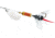 Mepps Aglia Ultra Lites In-Line Spinner, 1/18 oz, Single Hook, Silver Blade with Black Tail, B00W S-BK