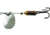 Mepps Aglia Ultra Lites In-Line Spinner, 1/18 oz, Treble Hook, Silver Blade, B00 S