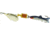 Mepps Comet Mino In-Line Spinner, 1 1/4in, 1/9 oz, Silver Blade with Shad Mino, Floating, C0M S