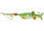 Mepps Comet Mino In-Line Spinner 1/6 oz Silver-Perch, C1M S-PCH