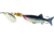Mepps Comet Mino In-Line Spinner, 2 1/2in, 1/4 oz, Silver Blade with Shad Mino, Floating, C2M S