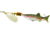 Mepps Comet Mino In-Line Spinner, 2 1/2in, 5/16 oz, Silver Blade with Rainbow Trout Mino, Floating, C3M S-RBT