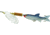 Mepps Comet Mino In-Line Spinner, 4in, 1/2 oz, Silver Blade with Shad Mino, Floating, C5M S