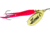 Mepps Flying C In-Line Spinner, 3 1/4in, 5/8 oz, Treble Hook, Gold Blade &amp; Hot Pink Sleeve, FC58 HP-G