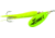 Mepps Flying C In-Line Spinner, 3 1/4in, 5/8 oz, Treble Hook, Hot Chartreuse Blade &amp; Sleeve, FC58 HC-HC