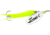 Mepps Flying C In-Line Spinner, 4 3/4in, 7/8 oz, Treble Hook, Silver Blade &amp; Hot Chartreuse Sleeve, FC78 HC-S