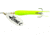 Mepps Flying C In-Line Spinner, 4 3/4in, 7/8 oz Treble/Single Hook, Silver Blade &amp; Hot Chartreuse Sleeve, FC78TP HC-S